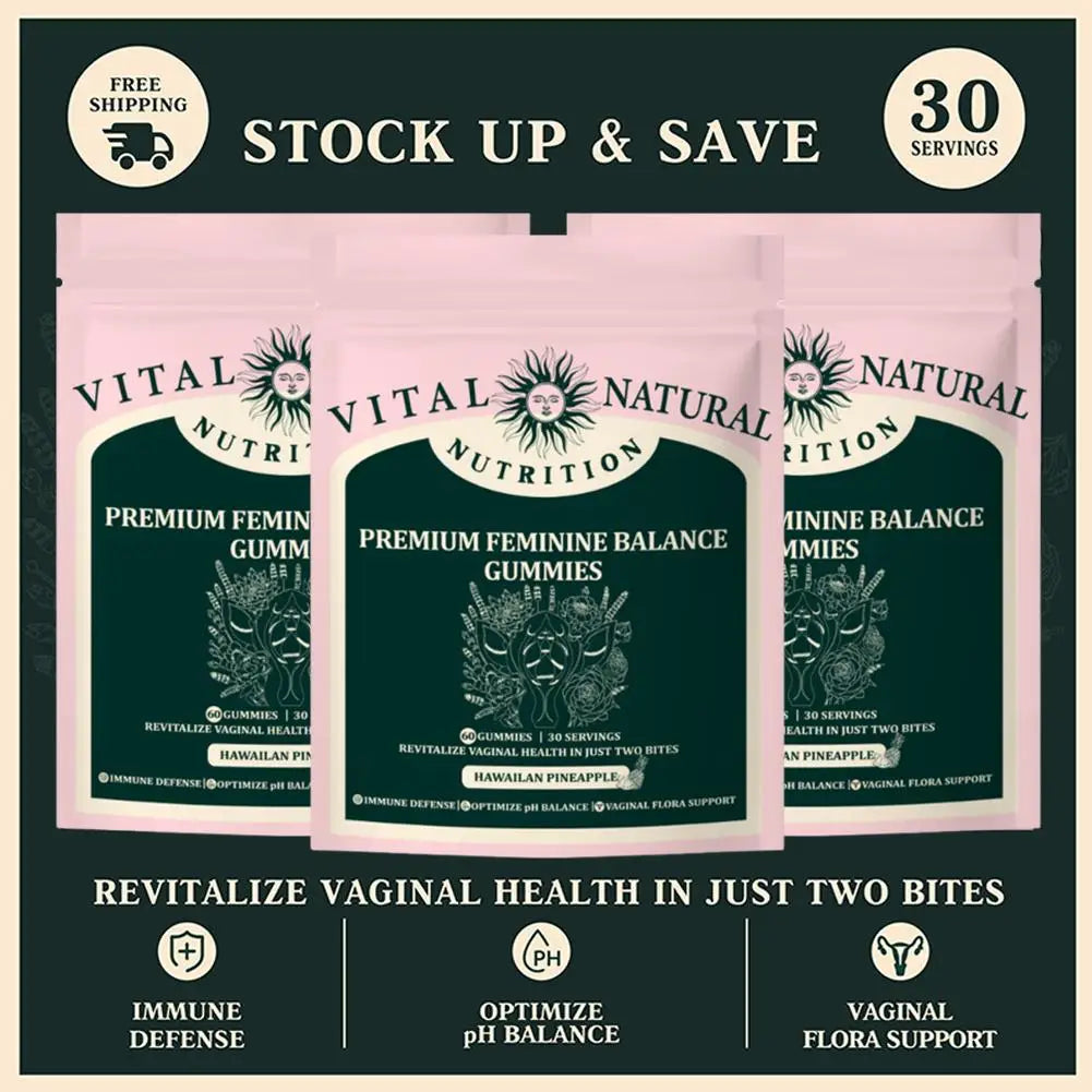 Women's Balance Gummies Help Regulate Physiological Balance And Enhances Immunity Rich In Multiple Vitamins Minerals