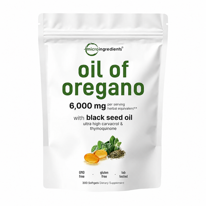 300pcs Oregano Oil Capsule Antioxidant Protect Respiratory System Throat Improve Digestive System Gastrointestinal Discomfort