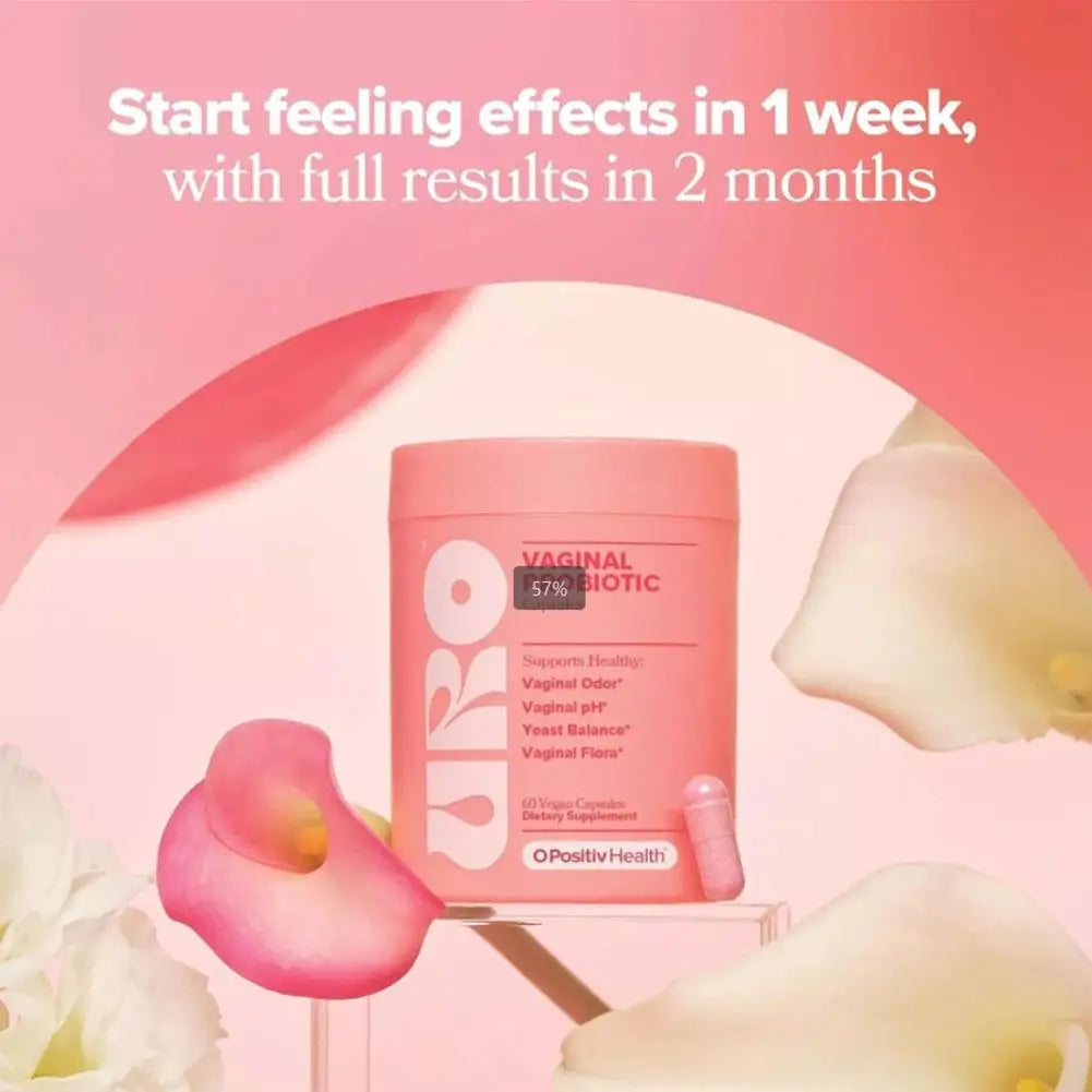 60 Capsules Women's Probiotic Supplement, 2 Billion CFU for Daily Digestive & Feminine Wellness, One-Month Supply