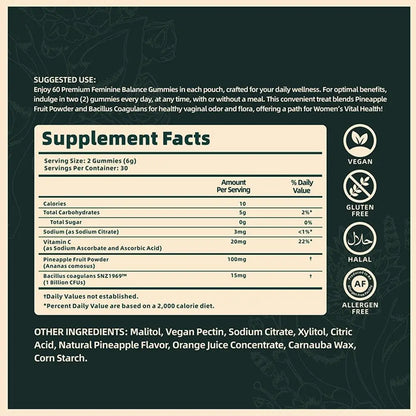 Women's Balance Gummies Help Regulate Physiological Balance And Enhances Immunity Rich In Multiple Vitamins Minerals