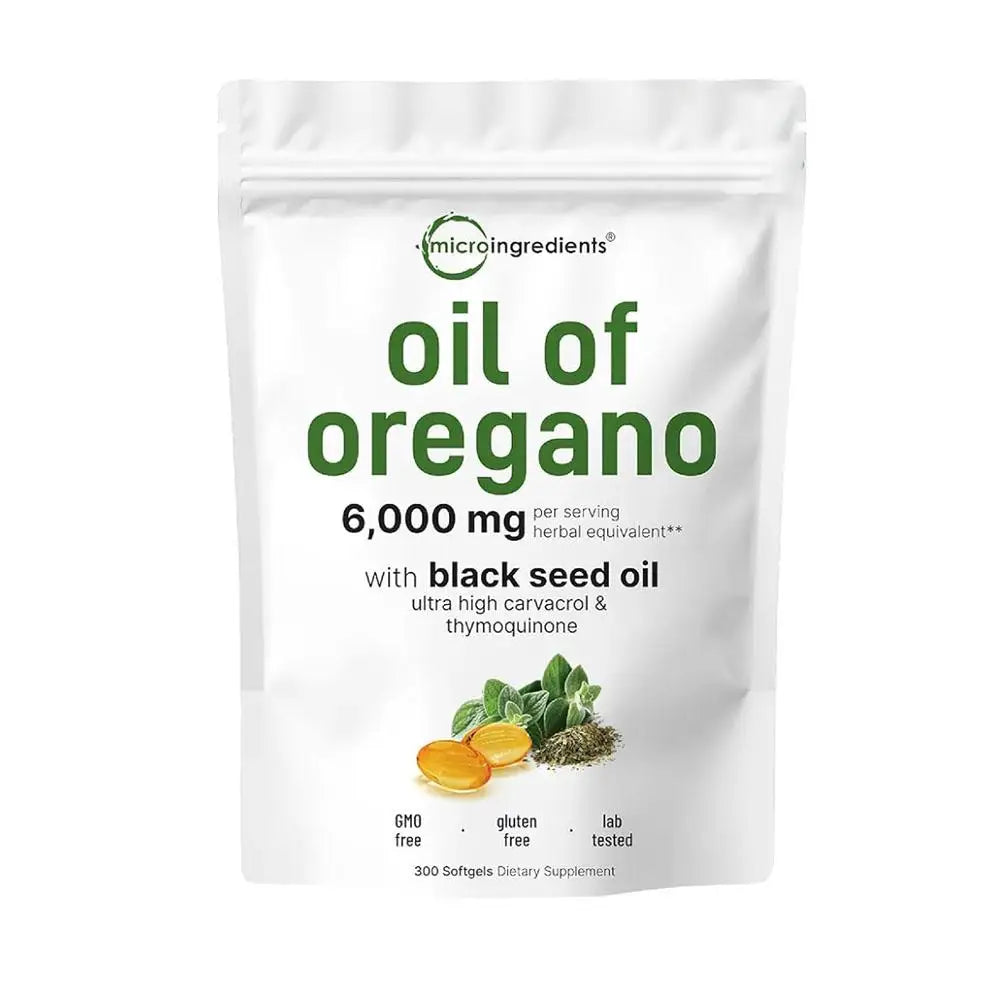 300pcs Oregano Oil Capsule Antioxidant Protect Respiratory System Throat Improve Digestive System Gastrointestinal Discomfort