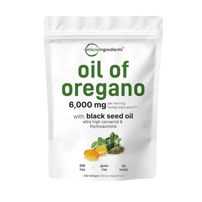 300pcs Oregano Oil Capsule Antioxidant Protect Respiratory System Throat Improve Digestive System Gastrointestinal Discomfort