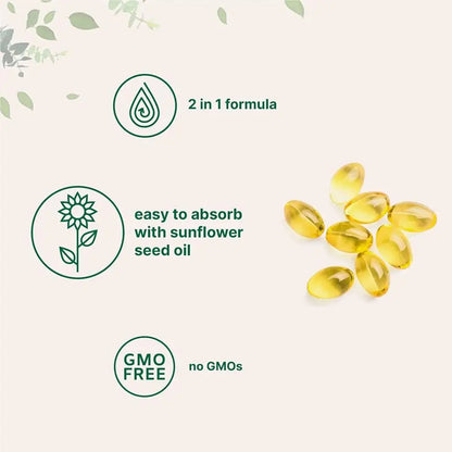 300pcs Vitamin D3 K2 Capsules, Vitamin D3 5000iu & Vitamin K2 100mcg MK7 120 Vegan Softgels Boost Immunity, Vitamin Soft Capsule