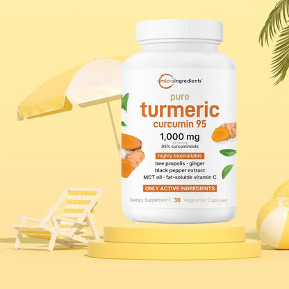 30pcs Turmeric Health Capsules With Black Pepper Supports Joint Health And Flexibility Dietary Supplement Vegetarian Antioxidant