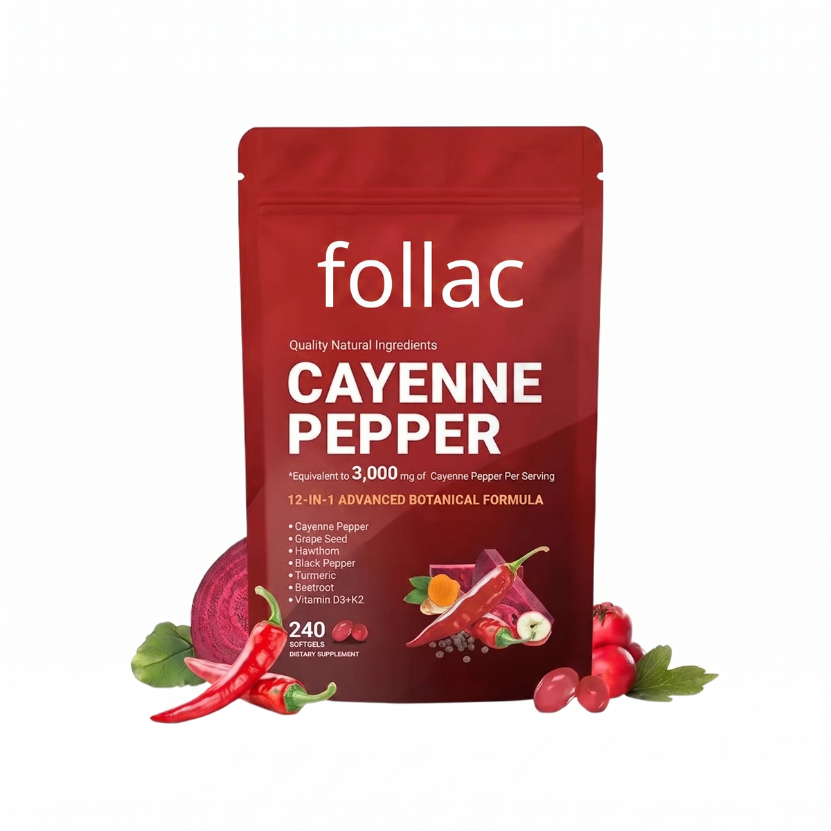 240pcs Cayenne Pepper Health Capsules